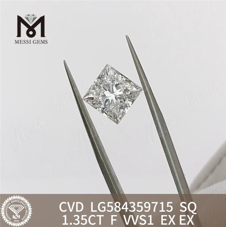 Certificado de diamante IGI para cada ocasión 1.35CT F SQ VVS1 丨Messigems LG584359715 