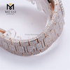 Auricular brillante de acero inoxidable helado VVS Los mejores relojes Moissanite