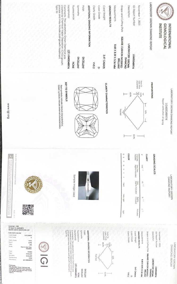 diamantes sueltos certificados igi