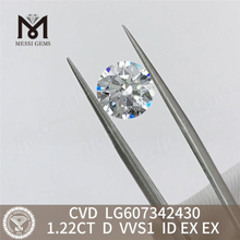 Diamante de laboratorio 1.22CT D VVS1 Colección CVD de 1 quilate 丨Messigems LG607342430