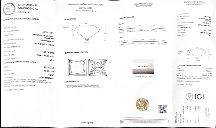 costo del diamante de laboratorio vs1