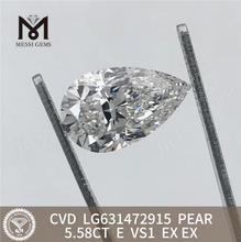 5.58CT E PEAR VS1 diamantes sintéticos IGI LG631472915丨Messigems