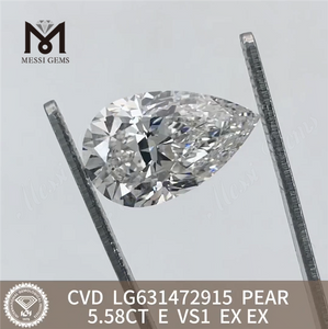 5.58CT E PEAR VS1 diamantes sintéticos IGI LG631472915丨Messigems