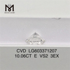 10.06CT E VS2 3EX Nuevos diamantes creados en laboratorio 丨Messigems CVD LG603371207