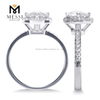 Moissanite Anillo de bodas 14k oro blanco 1ct anillo de bodas de oro