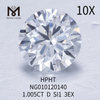D 1.005ct Piedra preciosa suelta Diamante sintético SI1 EX CUT