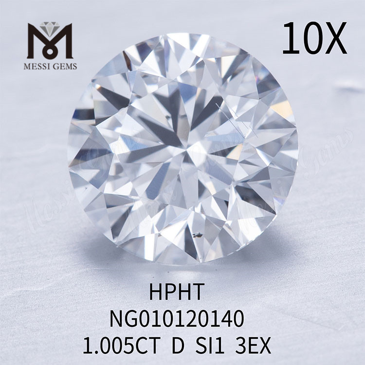 D 1.005ct Piedra preciosa suelta Diamante sintético SI1 EX CUT