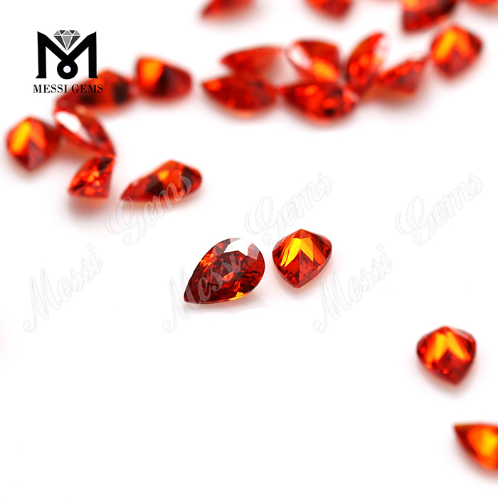 comprar piedra preciosa de zirconia cúbica naranja suelta en línea