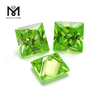 Color zirconia cúbica manzana verde forma cuadrada CZ piedras con precio barato