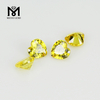 Precio de piedras preciosas de zirconia cúbica amarilla dorada con corazón de alta calidad
