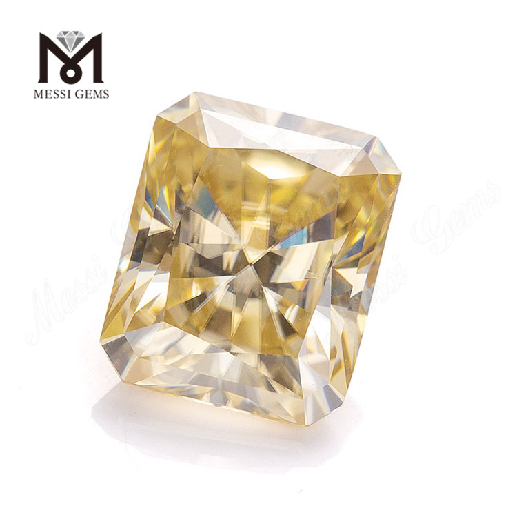 GRA Radiant Cut 8*10mm L-Amarillo Sintético Moissanite