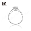 Messi Gems vende al por mayor 1 quilate DEF moissanite diamante boda delicado anillo de plata de ley 925