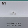 Diamantes cultivados en laboratorio en línea redondos F VS2 3EX de 1,8 quilates