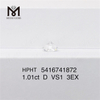 Diamante de laboratorio hpht redondo de 1,01 quilates al por mayor D VS 3EX diamante hecho por el hombre a la venta