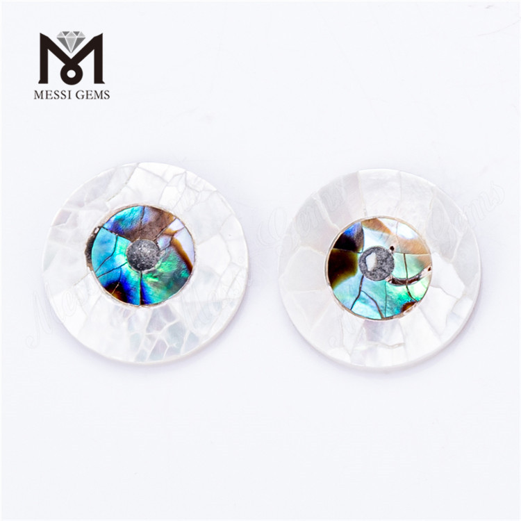 Concha de ojo de forma redonda de 4 mm-30 mm nácar