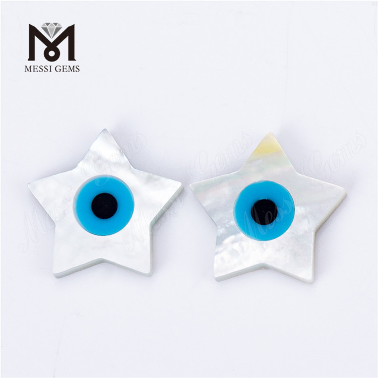 Concha de ojo en forma de estrella de 8 mm-10 mm de nácar