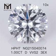 1.00CT HPHT D VVS2 3EX Diamantes de laboratorio