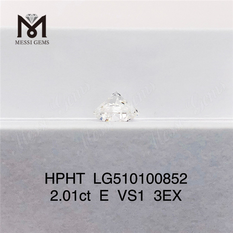 2.01CT E VVS HPHT diamantes RD Cut laboratorio diamantes precio de fábrica