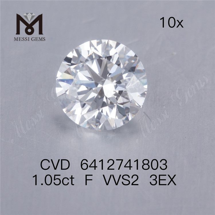 1.05ct VVS cvd diamante precio al por mayor F 3EX hombre mande diamante en oferta