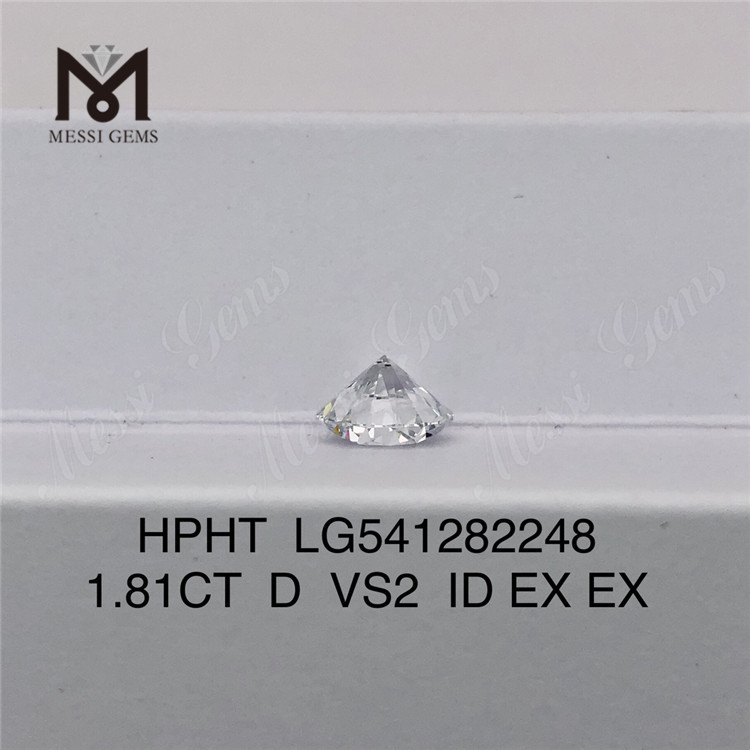 1.81ct D VS2 IDEAL Precio de fabricante de diamantes redondos cultivados en laboratorio