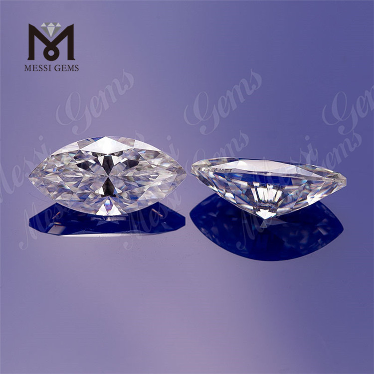 Marquesa Forma 1 ~ 10 mm Corte brillante Color blanco DEF Moissanite suelto Precio al por mayor