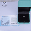 Oro blanco de 18k 0.56ct D VVS2 anillo de diamantes de laboratorio platino boda anillo de diamantes hecho por el hombre