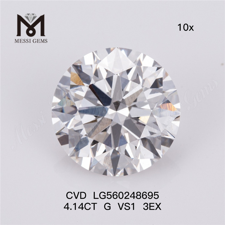 4.14CT G VS1 3EX CVD diamante cultivado en laboratorio IGI