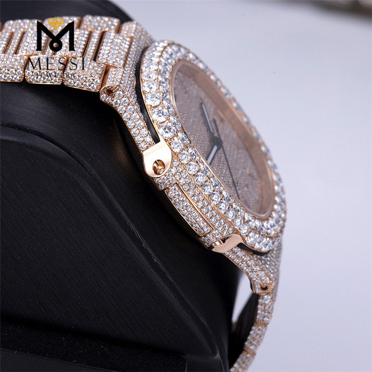 Relojes de lujo Hip Hop vvs moissanite relojes diseño personalizado