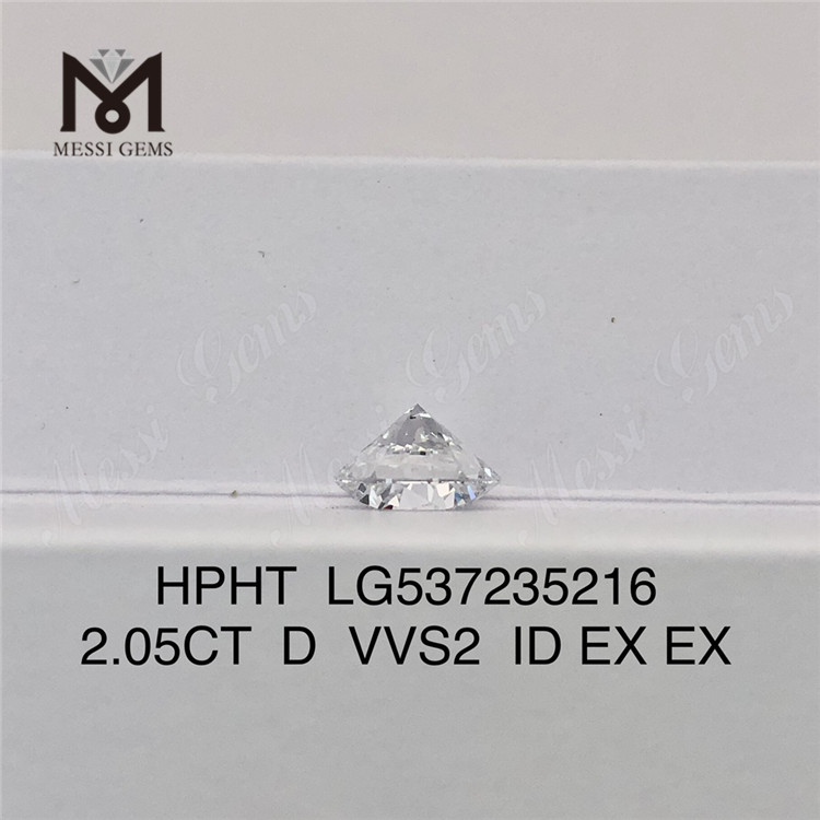 2.05CT D VVS mejor diamante de laboratorio suelto hpht 2 quilates diamante hecho por el hombre en oferta