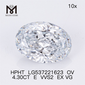4,30 ct vvs blanco comprar diamantes de laboratorio E color ovalado hpht diamante de laboratorio suelto