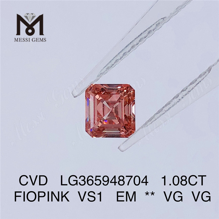 1.08CT FIOPINK VS1 EM diamante de laboratorio al por mayor CVD LG365948704