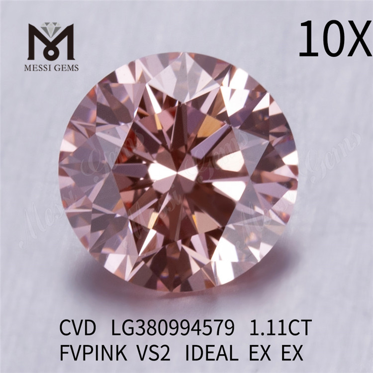 1.11CT FIPINK VS2 CVD laboratorio de diamantes fabricantes de diamantes IGI LG380994579