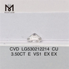 3.50CT E cu diamante de laboratorio suelto blanco vs1 3ct cvd diamante al por mayor en oferta