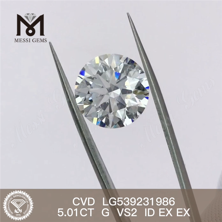 5.01CT G precio de venta al por mayor de diamantes cultivados en laboratorio vs2 precio de fábrica de diamantes sintéticos sueltos