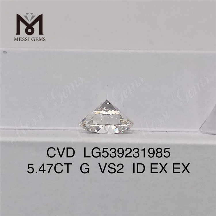5.47CT G vs2 redondo mejor diamante de laboratorio suelto cvd 5ct rd diamante de laboratorio suelto al por mayor