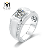Anillos de hombre de joyería de plata 925 de alta calidad anillo de moissanita para hombre