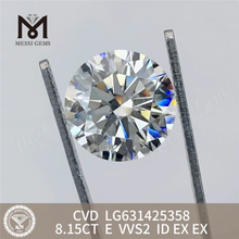 8.15CT E VVS2 ID diamantes fabricados sueltos CVD LG631425358丨Messigems