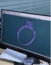 Diseño de modelo de joyería 3D.