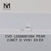 2.09CT D VVS1 EX EX PS CVD Diamante suelto LG598361094 