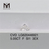 5.05CT F SI1 3EX CVD Diamantes redondos cultivados en laboratorio precio barato 丨Messigems LG620446921 
