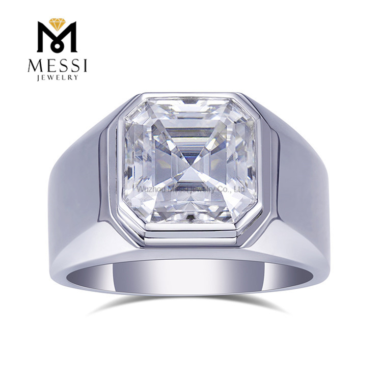 Anillo solitario de diamantes de laboratorio de 3 quilates Alianzas de boda para hombres Símbolos de compromiso para toda la vida