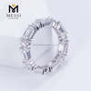Anillos de compromiso de diamantes cultivados PT950 6.2G Belleza ética para toda la vida