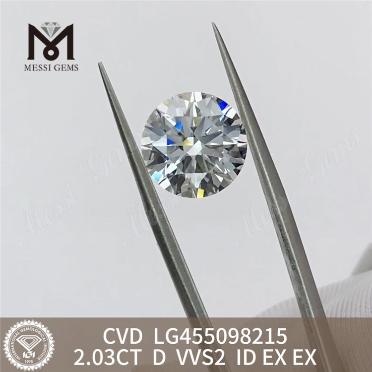 2.03CT D VVS2 2ct Diamantes con certificación IGI Precios al por mayor 丨Messigems LG455098215 