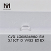3.13CT D VVS2 EM 3ct diamantes con certificación igi para joyería artesanal CVD丨Messigems LG605348982