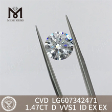 1.47CT D VVS1 diamante cvd Diamantes cultivados en laboratorio de 1 quilate Elaboración de elegancia 丨Messigems LG607342471