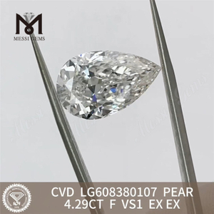 4.29CT F VS1 PEAR Diamantes con certificación IGI a la venta Excelente valor CVD LG608380107 丨Messigems
