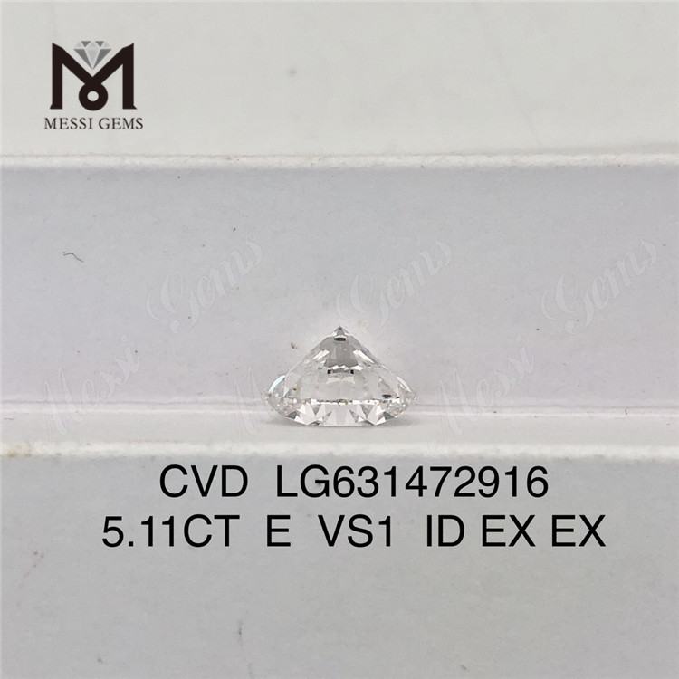 5.11CT E VS1 ID CVD porcelana de diamante cultivada en laboratorio LG631472916 丨Messigems 