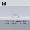 5.52ct G VS1 VG CVD Laboratorio Emerald Diamantes cultivados LG577397540 丨 Messigems CVD