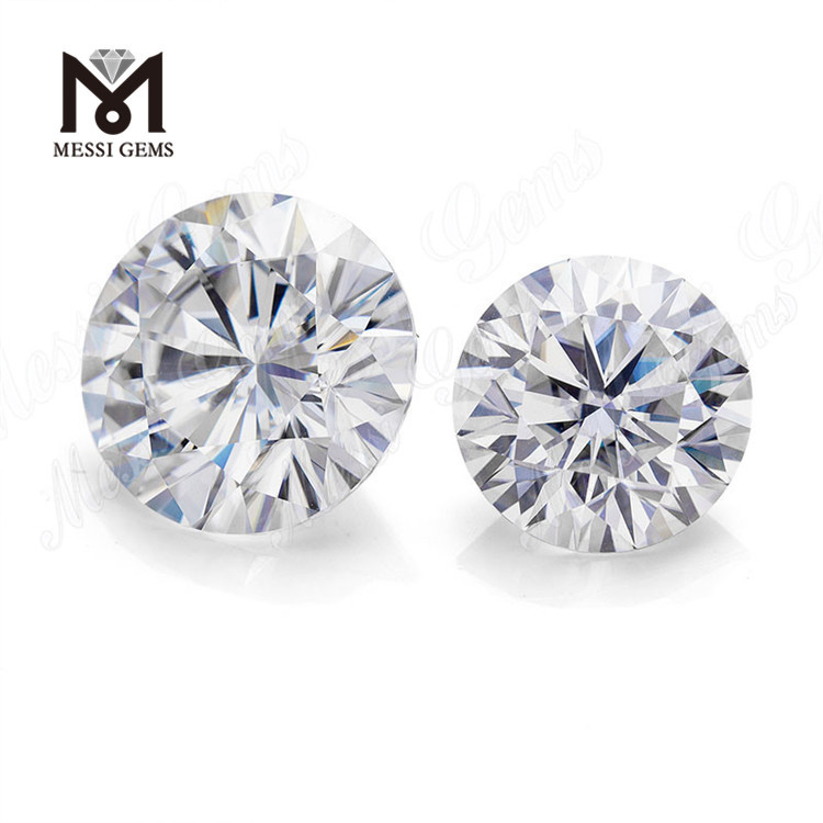Diamante moissanite de 14 mm GRA Diamante suelto de forma redonda