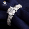 1 quilate oro blanco 14K 18K último anillo de oro moissanite de boda para mujer